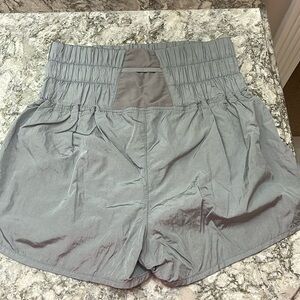 free people the way home shorts, size s, color grey. never worn!!